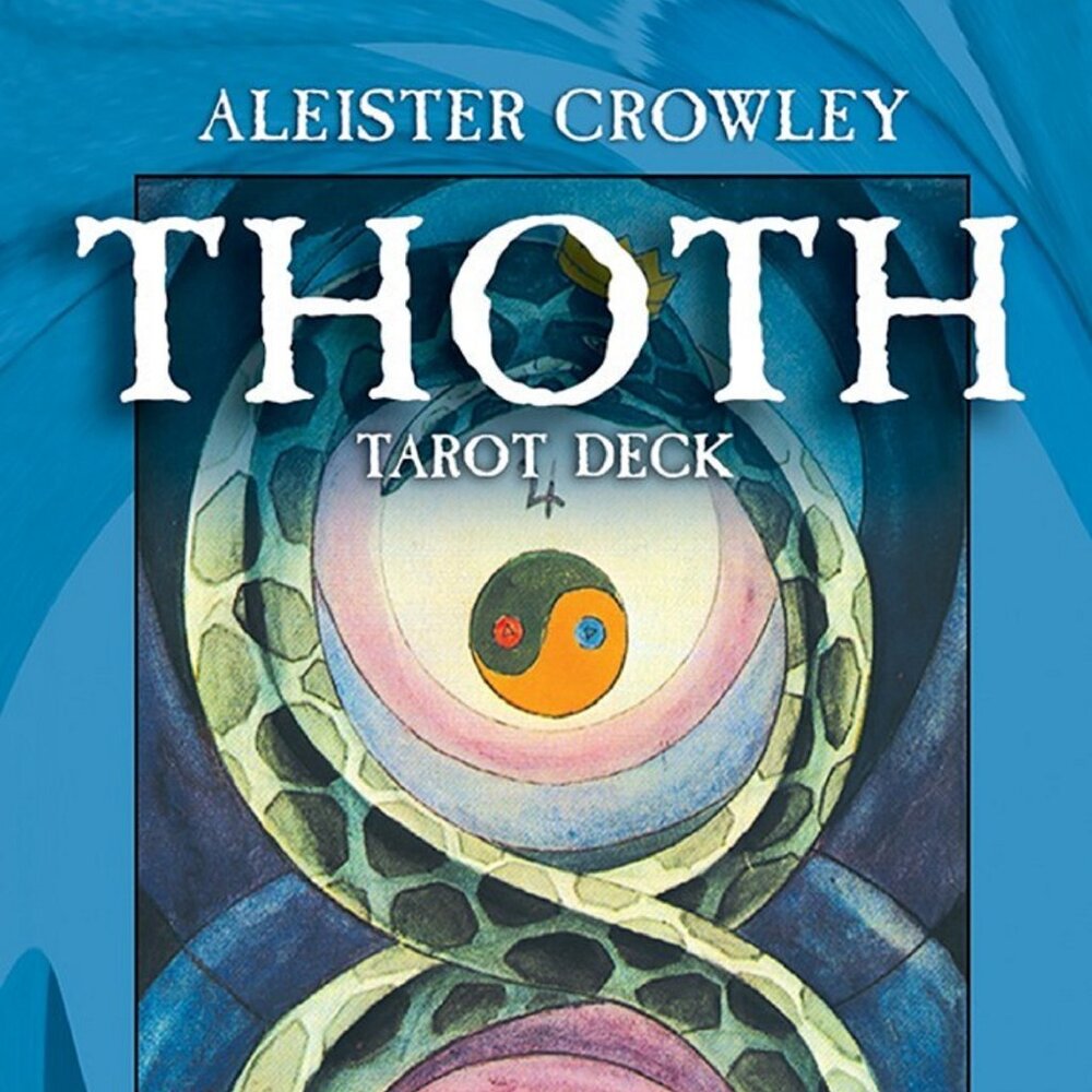 Crowley Thoth Tarot, Aleister Crowley, Sat under Texas 100% solar eclipse April
